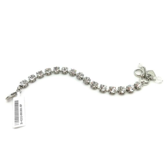 Mariana On A Clear Day Silver Tennis Bracelet in Clear Round Crystals 001001 NWT - Picture 5 of 6